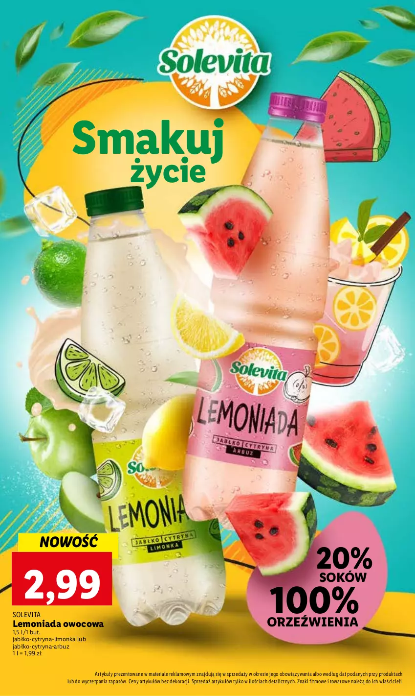 Gazetka promocyjna Lidl - GAZETKA - ważna 03.08 do 05.08.2023 - strona 104 - produkty: Arbuz, Lemoniada, Limonka, Sok