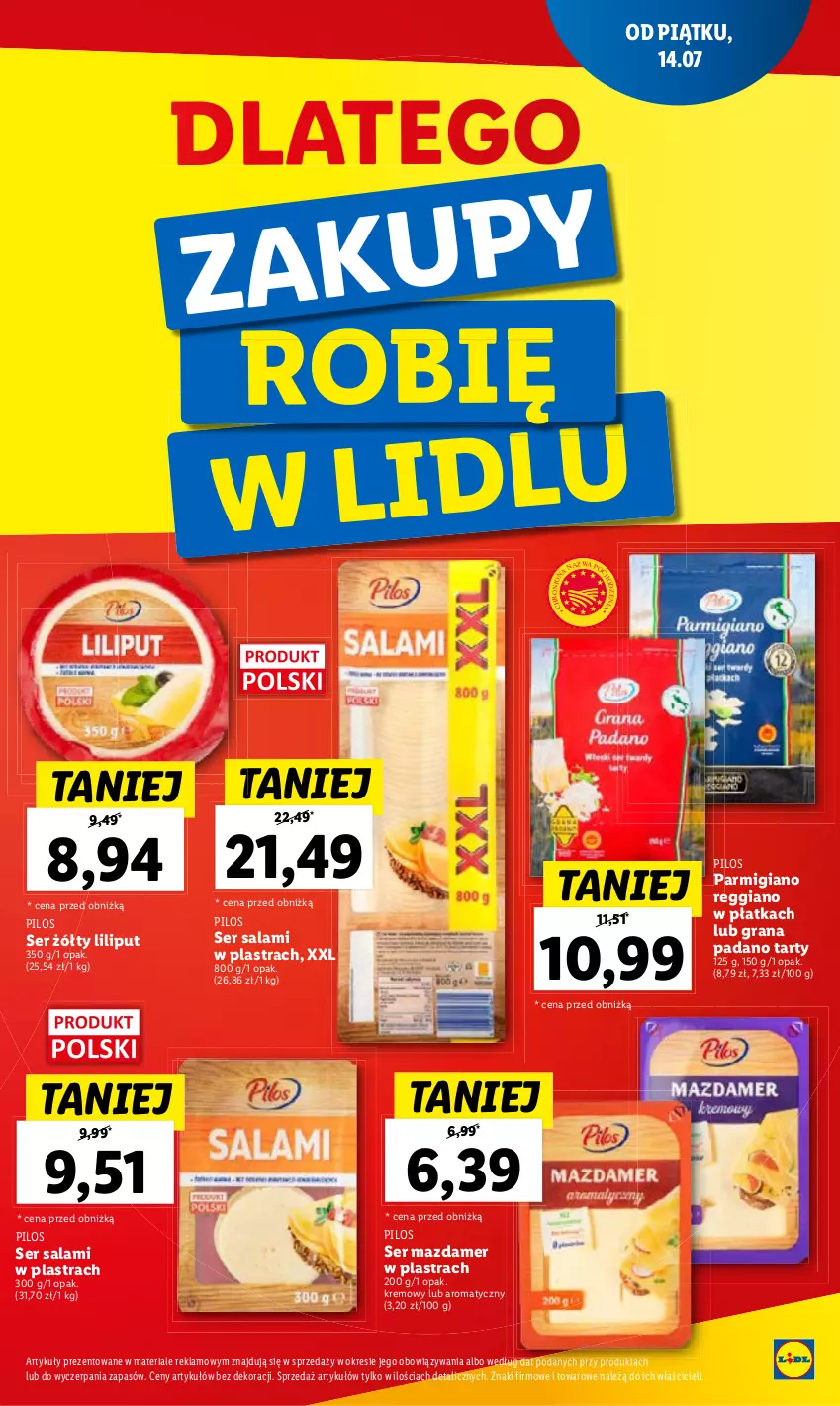 Gazetka promocyjna Lidl - GAZETKA - ważna 03.08 do 05.08.2023 - strona 27 - produkty: Gra, Mazdamer, Pilos, Salami, Ser, Ser salami