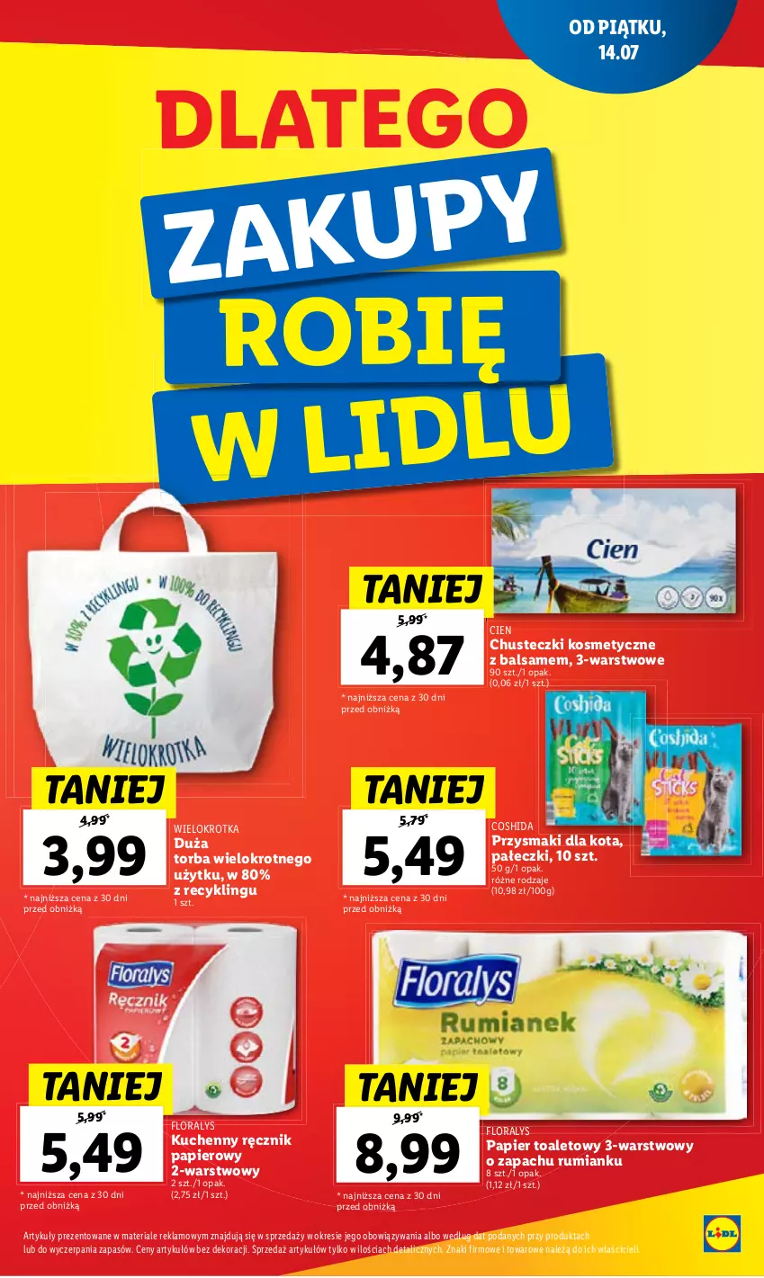 Gazetka promocyjna Lidl - GAZETKA - ważna 03.08 do 05.08.2023 - strona 43 - produkty: Chusteczki, Chusteczki kosmetyczne, Papier, Papier toaletowy, Przysmaki, Rum, Torba