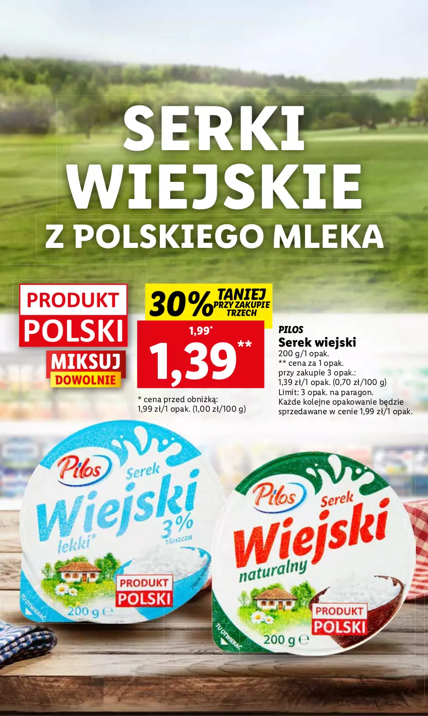 Gazetka promocyjna Lidl - GAZETKA - ważna 03.08 do 05.08.2023 - strona 47 - produkty: Olej, Pilos, Ser, Serek, Serek wiejski