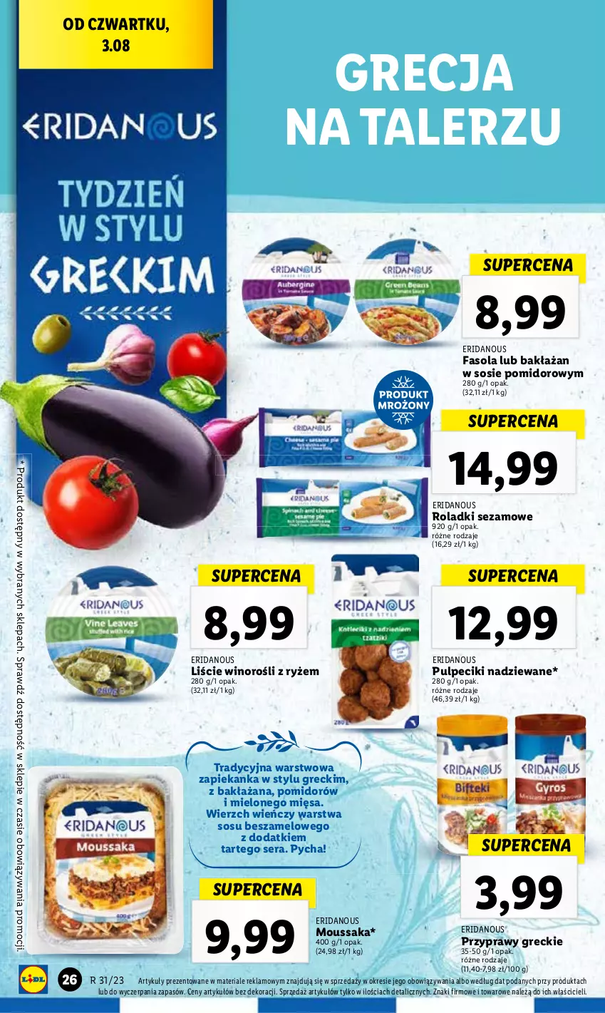 Gazetka promocyjna Lidl - GAZETKA - ważna 03.08 do 05.08.2023 - strona 64 - produkty: Fa, Fasola, Przyprawy, Ryż, Ser, Sezam, Sos, Talerz, Wino, Zapiekanka