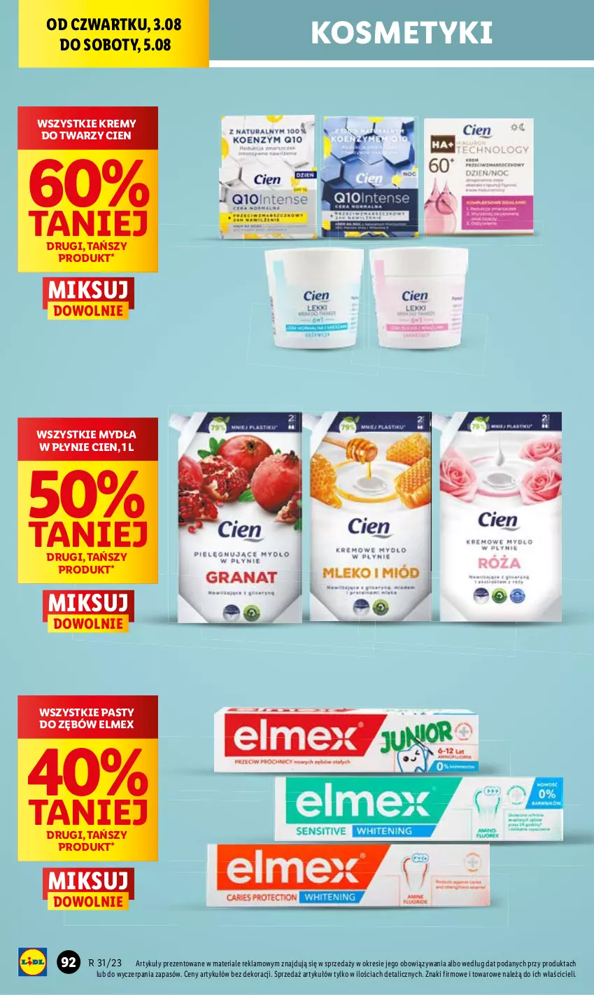 Gazetka promocyjna Lidl - GAZETKA - ważna 03.08 do 05.08.2023 - strona 92 - produkty: Elmex, Nivea