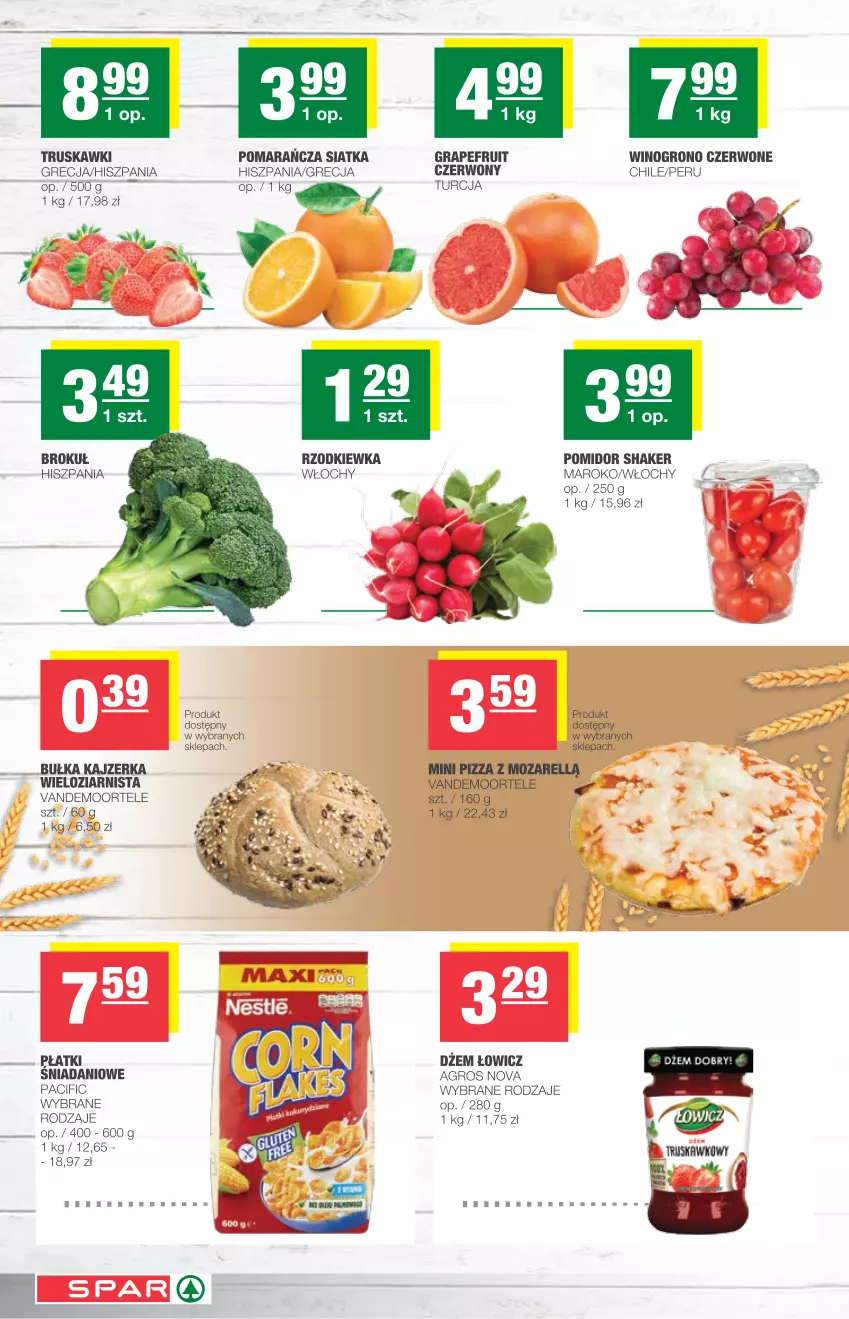 Gazetka promocyjna Spar - Spar - ważna 17.03 do 23.03.2021 - strona 2 - produkty: Bułka, Cif, Danio, Dżem, Gra, Kajzerka, Pizza, Rzodkiewka, Siatka, Truskawki, Wino