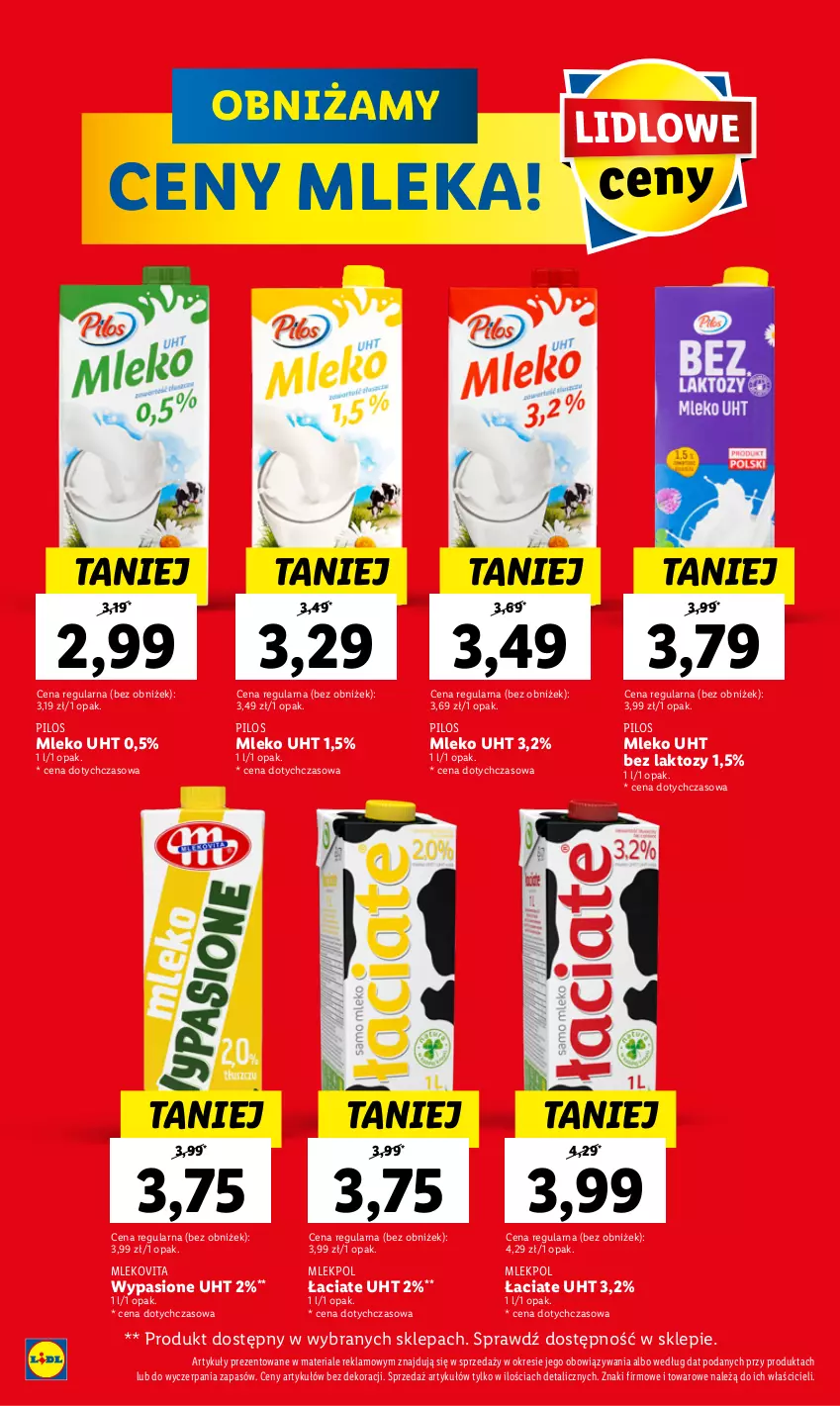 Gazetka promocyjna Lidl - GAZETKA - ważna 04.05 do 06.05.2023 - strona 14 - produkty: Mleko, Mlekovita, Pilos