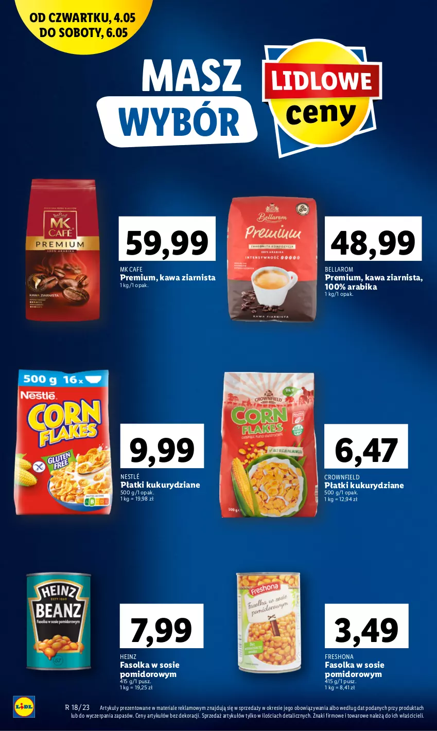 Gazetka promocyjna Lidl - GAZETKA - ważna 04.05 do 06.05.2023 - strona 18 - produkty: Bell, Bella, Fa, Heinz, Kawa, Kawa ziarnista, Nestlé, Sos