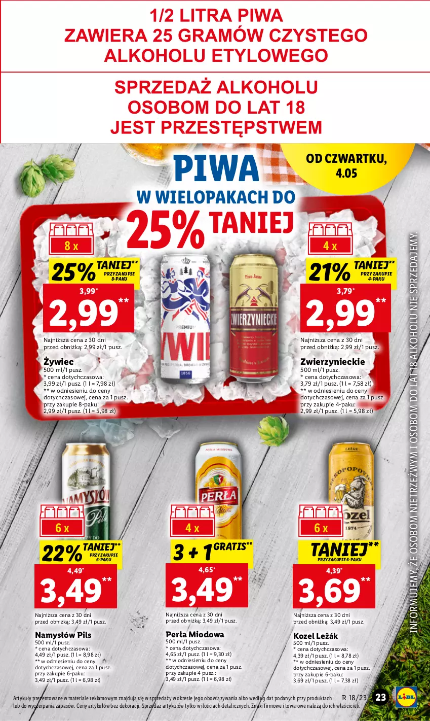 Gazetka promocyjna Lidl - GAZETKA - ważna 04.05 do 06.05.2023 - strona 33 - produkty: Gra, Kozel, Namysłów, Perła, Piwa