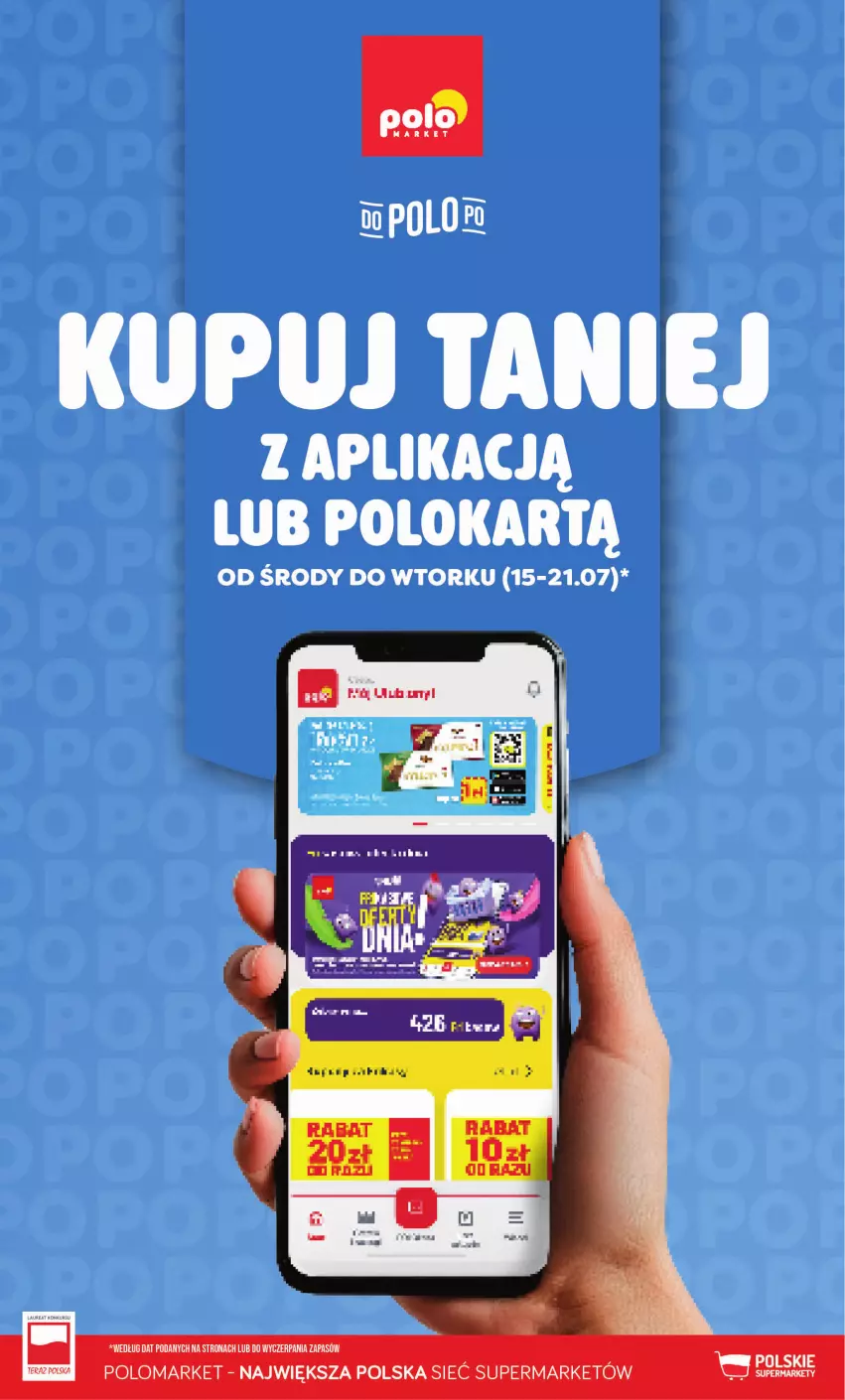 Gazetka promocyjna PoloMarket - Kupuj taniej z aplikacją - ważna 15.07 do 21.07.2026 - strona 1