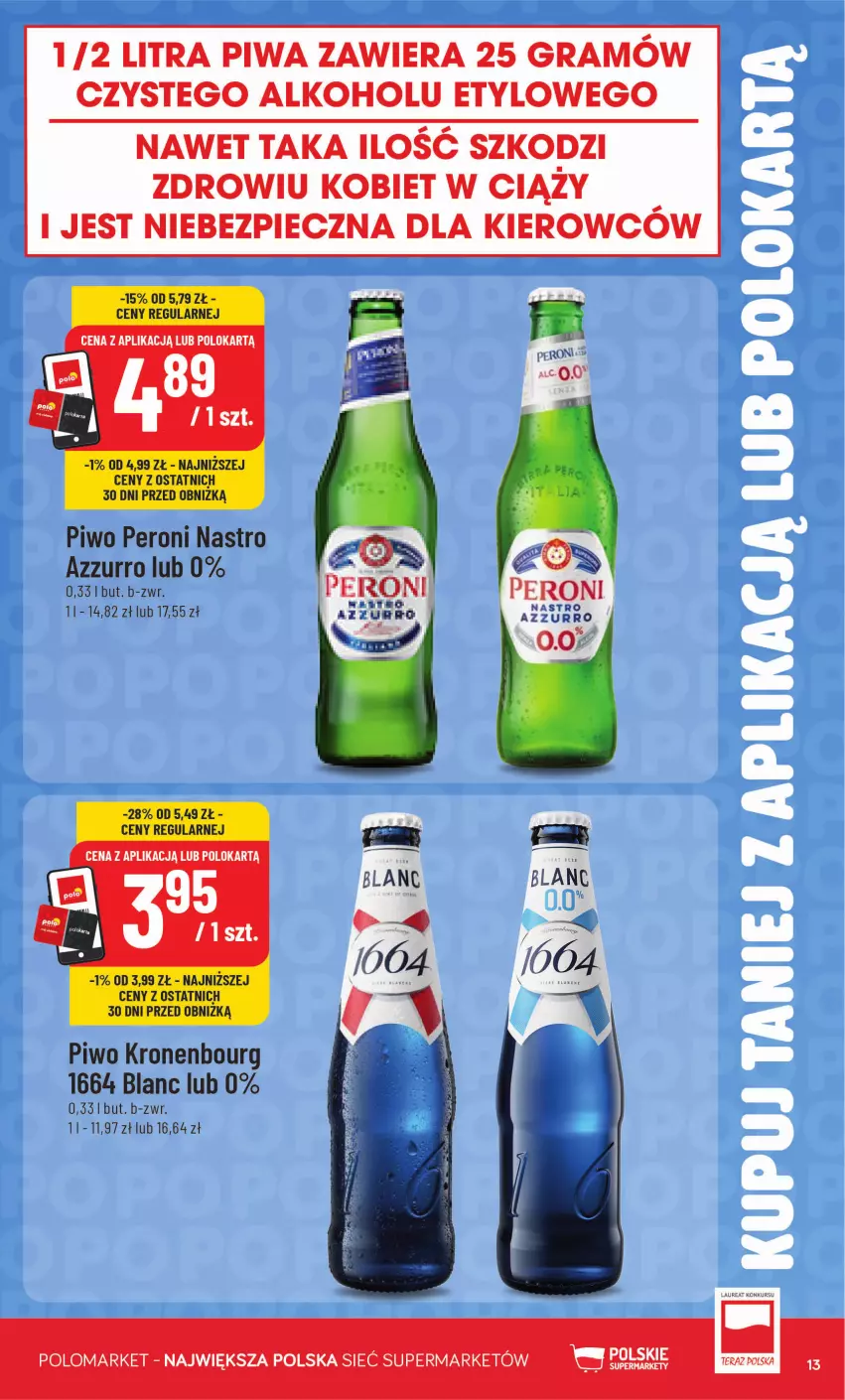 Gazetka promocyjna PoloMarket - Kupuj taniej z aplikacją - ważna 15.07 do 21.07.2026 - strona 13 - produkty: Bols, Gra, Laur, Piec, Piwa, Piwo, Tera