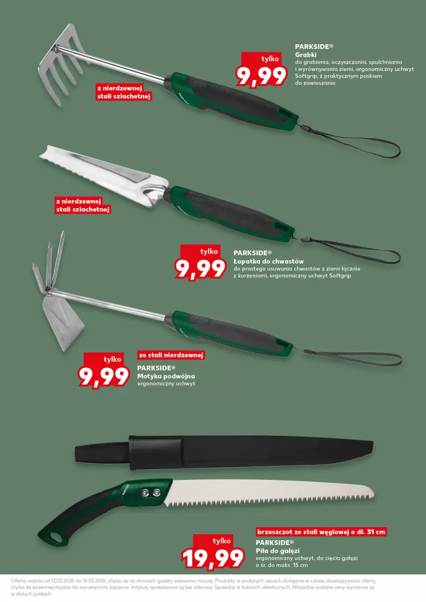 Gazetka promocyjna Kaufland - Kaufland - ważna 12.03 do 18.03.2026 - strona 15 - produkty: Gra, Parkside, Piła do gałęzi