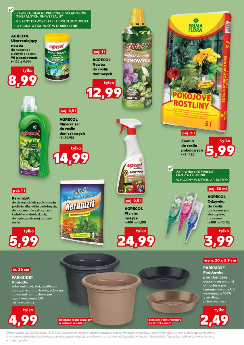 Gazetka promocyjna Kaufland - Kaufland - ważna 12.03 do 18.03.2026 - strona 9 - produkty: Keramzyt, Nawóz, Odżywka, Parkside, Por, Sok, Storczyk