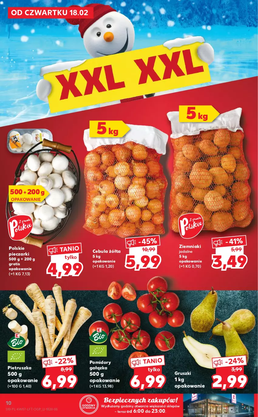 Gazetka promocyjna Kaufland - OFERTA TYGODNIA - ważna 18.02 do 24.02.2021 - strona 10 - produkty: Cebula, Gra, Gruszki, Piec, Pietruszka, Pomidory, Tera, Ziemniaki