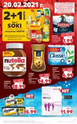 Gazetka promocyjna Kaufland - OFERTA TYGODNIA - Gazetka - ważna od 24.02 do 24.02.2021 - strona 3 - produkty: Piwa, Piwo, Tchibo, Nutella, Kawa rozpuszczalna, Sok, Ser, Gra, Papier, Kawa, Energizer, Papier toaletowy, Tchibo Family, Ferrero, Waga, Harnaś, Fa