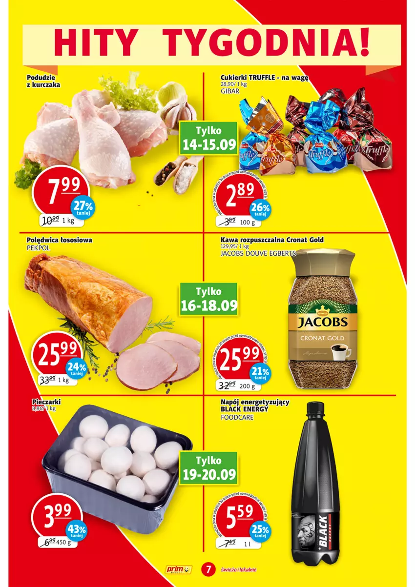 Gazetka promocyjna Prim Market - ważna 14.09 do 20.09.2023 - strona 7 - produkty: Cukier, Cukierki, Jacobs, Kawa, Kawa rozpuszczalna, Kurczak, Lack, Napój, Pekpol, Piec, Polędwica, Sos