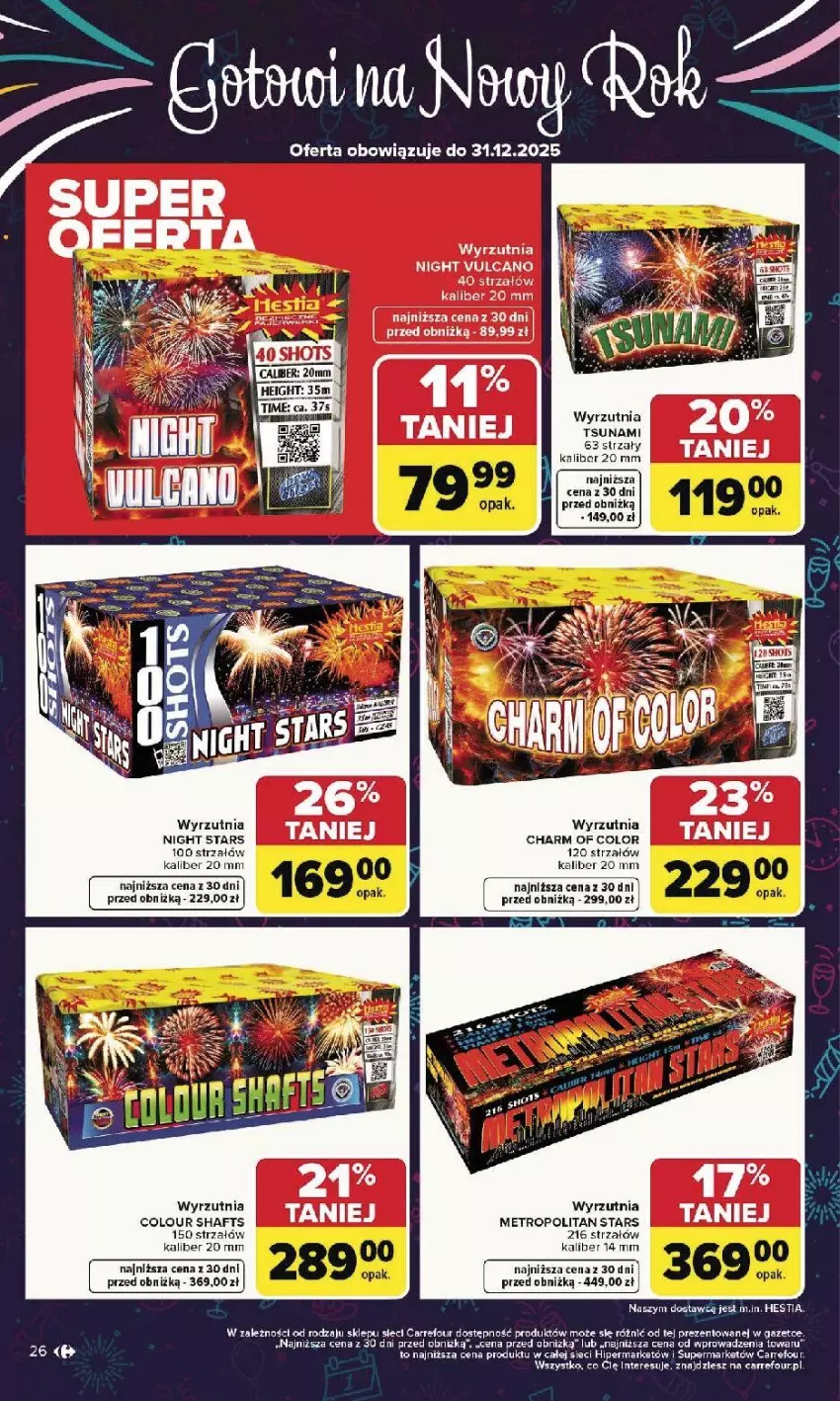 Gazetka promocyjna Carrefour - Gazetka Carrefour, Market od poniedziałku! - ważna 29.12.2025 do 03.01.2026 - strona 26 - produkty: Fa, Figi, Metro, Strzałów, Wyrzutnia