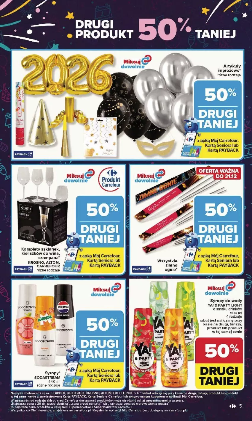 Gazetka promocyjna Carrefour - Gazetka Carrefour, Market od poniedziałku! - ważna 29.12.2025 do 03.01.2026 - strona 5 - produkty: AEG, Fa, Syrop, Syropy