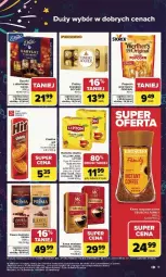 Gazetka promocyjna Carrefour - Gazetka Carrefour, Market od poniedziałku! - Gazetka - ważna od 03.01 do 03.01.2026 - strona 19 - produkty: Tchibo, Ciastka, Kawa rozpuszczalna, Kawa ziarnista, Praliny, Kawa mielona, Kawa, Herbata czarna, Ferrero Rocher, Lipton, Prima, Popcorn, Alkohole, Ferrero, Herbata, Merci, Baryłki, Fa