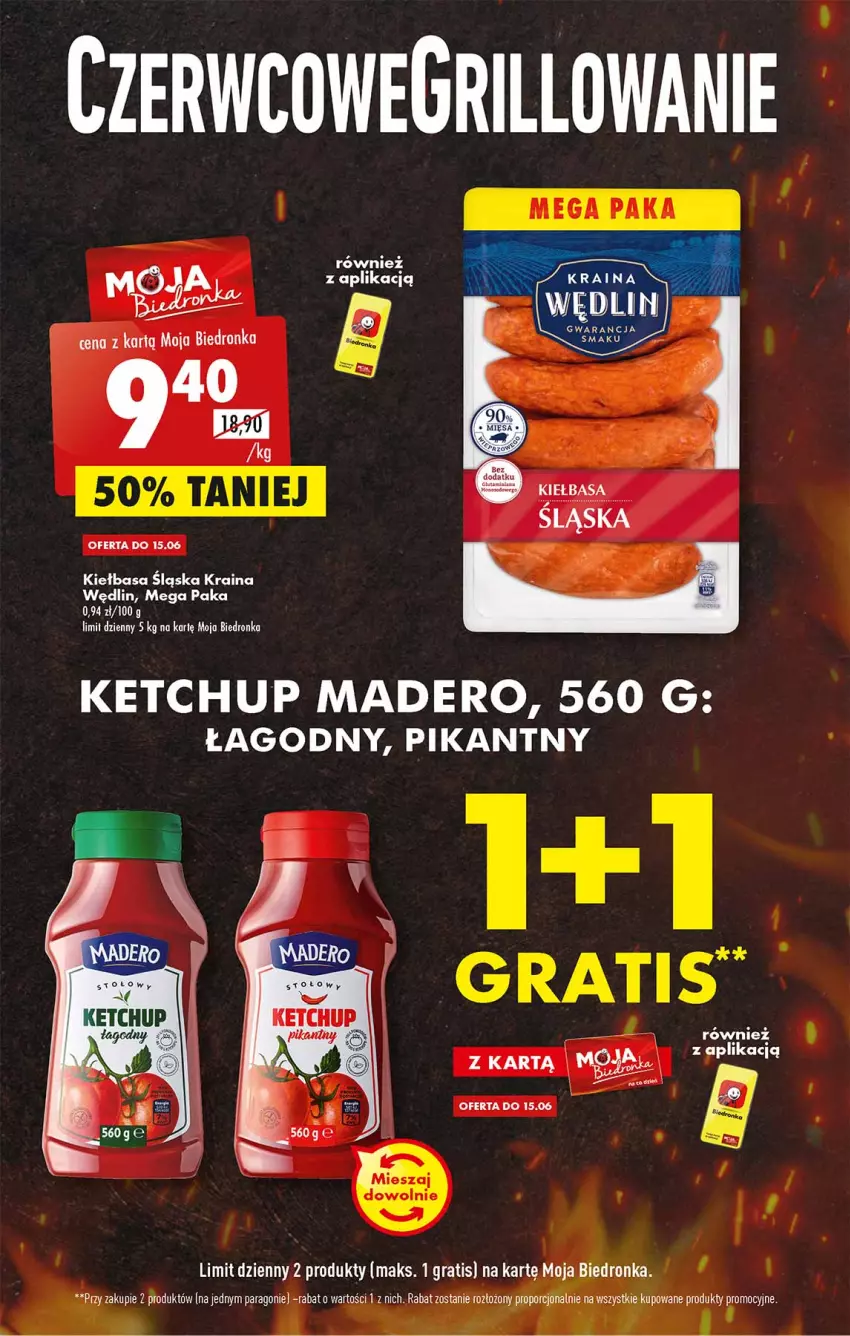 Gazetka promocyjna Biedronka - W tym tygodniu - ważna 13.06 do 18.06.2022 - strona 7 - produkty: Gra, Grill, Ketchup, Kiełbasa, Kiełbasa śląska, Por