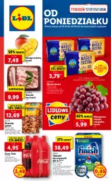 Gazetka promocyjna Lidl - Gazetka - ważna od 21.10 do 21.10.2021 - strona 1 - produkty: Por, Finish, Tablet, Coca-Cola, Boczek bez kości, Winogrona, Boczek, Zmywarki, Wino, Masło, Mango, Tabletki do zmywarki