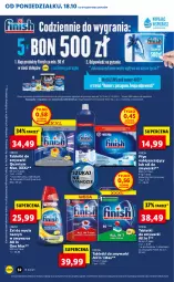 Gazetka promocyjna Lidl - Gazetka - ważna od 21.10 do 21.10.2021 - strona 52 - produkty: Sól, Por, Do mycia naczyń, Finish, Tablet, Płyn nabłyszczający, Zmywarki, Tabletki do zmywarki