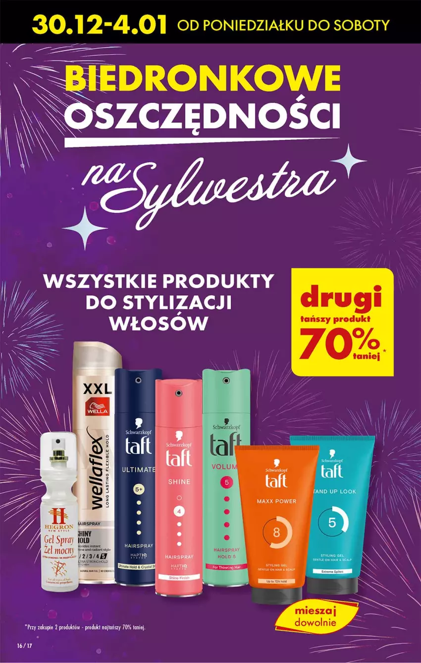 Gazetka promocyjna Biedronka - Od Poniedziałku - ważna 30.12.2024 do 04.01.2025 - strona 16 - produkty: Gin, Hegron