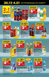 Gazetka promocyjna Biedronka - Od Poniedziałku - Gazetka - ważna od 04.01 do 04.01.2025 - strona 49 - produkty: Por, Gin, Gra, Tropical, Red Bull, Ice tea, Coca-Cola, Napoje, Leon, Pepsi, Napój gazowany, Tymbark, Syrop, Oshee, Fanta, Napój niegazowany, Sprite, Syropy, Napój, Mięta, Fa