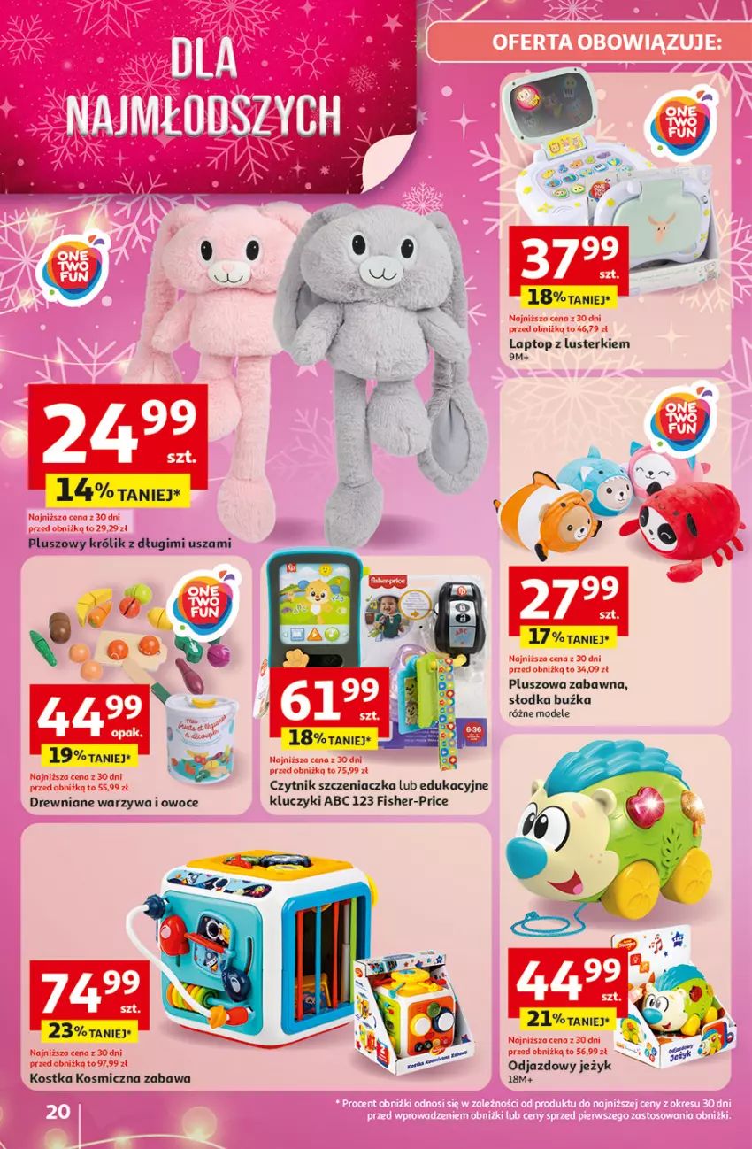 Gazetka promocyjna Auchan - katalog prezenty Świera jak babcię kocham Hipermarket - ważna 27.11 do 03.12.2025 - strona 20 - produkty: Fisher-Price, Królik, Owoce, Top, Warzywa, Warzywa i owoce