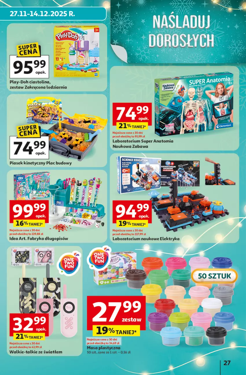 Gazetka promocyjna Auchan - katalog prezenty Świera jak babcię kocham Hipermarket - ważna 27.11 do 03.12.2025 - strona 27 - produkty: Długopis, Fa, Play-Doh