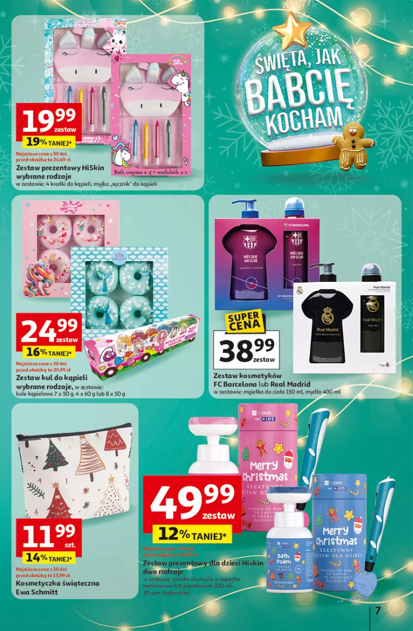 Gazetka promocyjna Auchan - katalog prezenty Świera jak babcię kocham Hipermarket - ważna 27.11 do 03.12.2025 - strona 7 - produkty: Dzieci, Ewa Schmitt, Kosmetyczka, Mydło, Warka, Zestaw prezentowy