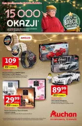 Gazetka promocyjna Auchan - katalog prezenty Świera jak babcię kocham Hipermarket - Gazetka - ważna od 03.12 do 03.12.2025 - strona 1 - produkty: Zestaw prezentowy, Por, Acer, Amol, Samochód, Dezodorant, Smartwatch, LEGO, Sport, Woda toaletowa, Krokomierz, Woda