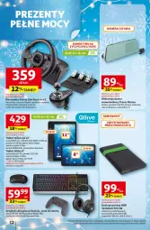 Gazetka promocyjna Auchan - katalog prezenty Świera jak babcię kocham Hipermarket - Gazetka - ważna od 03.12 do 03.12.2025 - strona 12 - produkty: Kierownica, Gra, Acer, Słuchawki, Klawiatura, Tablet, Dysk przenośny, Kamera, Mysz, Bateria, Wideorejestrator, Fa