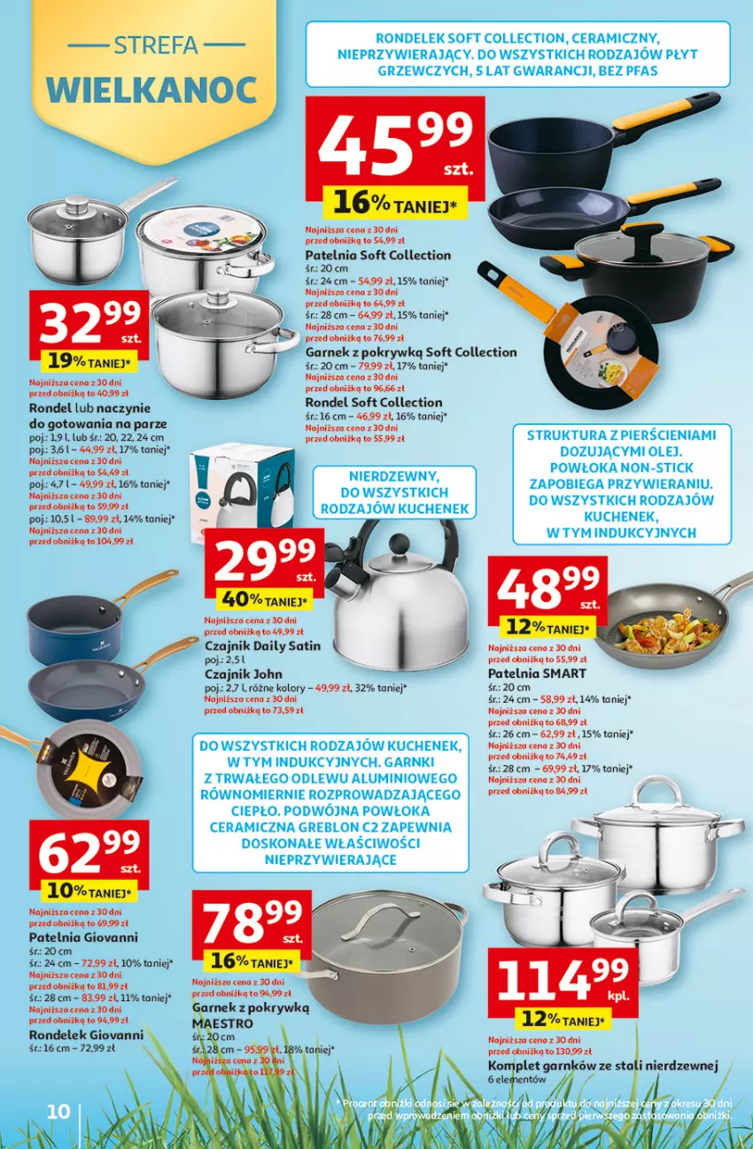 Gazetka promocyjna Auchan - 30 Lat Hipermarket - ważna 12.03 do 18.03.2026 - strona 10 - produkty: Czajnik, Garnek, Patelnia, Rondel, Sati