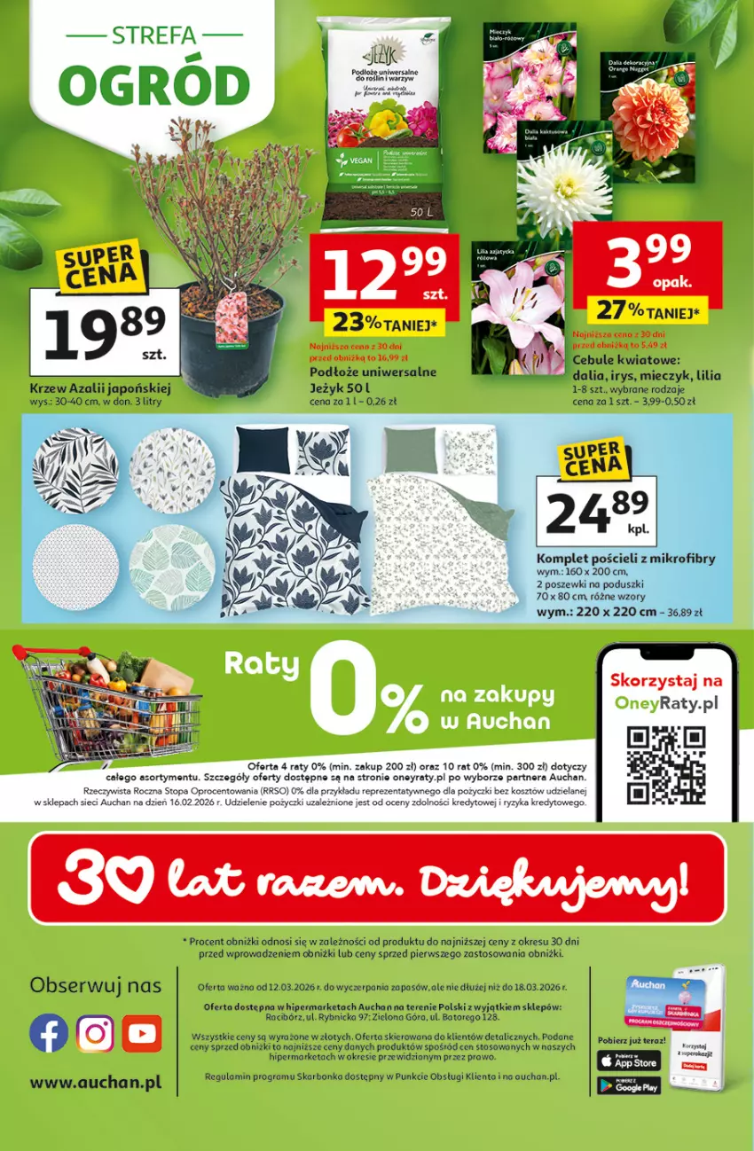 Gazetka promocyjna Auchan - 30 Lat Hipermarket - ważna 12.03 do 18.03.2026 - strona 45 - produkty: Gra, Komplet pościeli, Kosz, Miecz, Pościel, Sól, Tera, Top