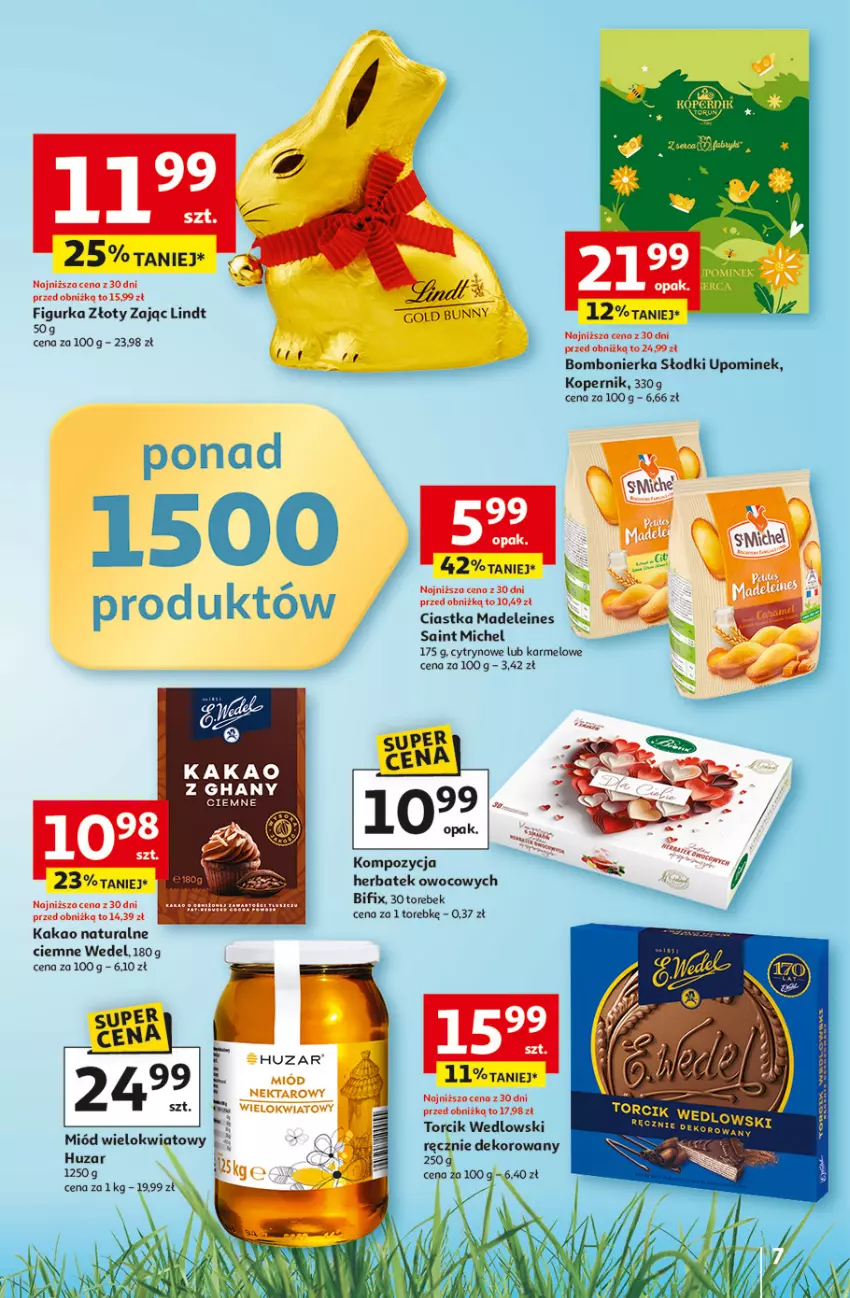Gazetka promocyjna Auchan - 30 Lat Hipermarket - ważna 12.03 do 18.03.2026 - strona 7 - produkty: Ciastka, Kakao, Lindt, Miód, Nektar