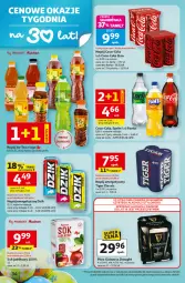 Gazetka promocyjna Auchan - 30 Lat Hipermarket - Gazetka - ważna od 18.03 do 18.03.2026 - strona 34 - produkty: Piwa, Piwo, Sok, Gra, Napój energetyczny, Ice tea, Coca-Cola, Sok jabłkowy, Tiger, Fanta, Sprite, Napój, Fa