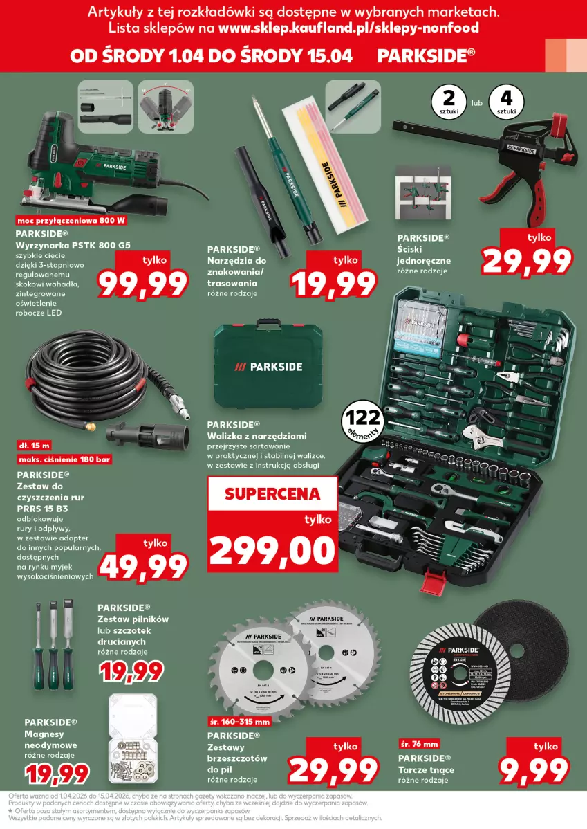 Gazetka promocyjna Kaufland - Kaufland - ważna 01.04 do 15.04.2026 - strona 11 - produkty: LG, Parkside, Pilnik, Top, Walizka, Wyrzynarka
