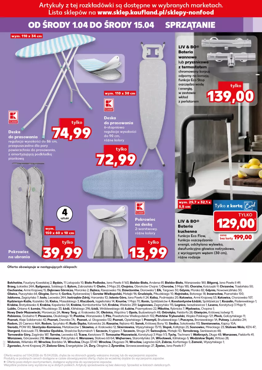 Gazetka promocyjna Kaufland - Kaufland - ważna 01.04 do 15.04.2026 - strona 15 - produkty: Bateria, BIC, Chrzan, Dior, Fa, Inka, Kosz, LANA, Orka, Piast, Por, Sok, Sos, Szal, Top, Wino