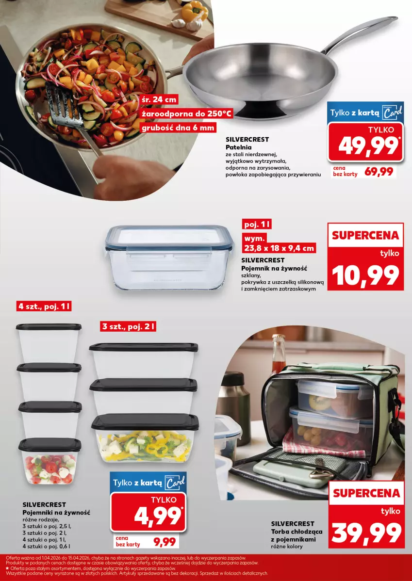 Gazetka promocyjna Kaufland - Kaufland - ważna 01.04 do 15.04.2026 - strona 3 - produkty: Patelnia, Pojemnik, Por, Silvercrest, Torba