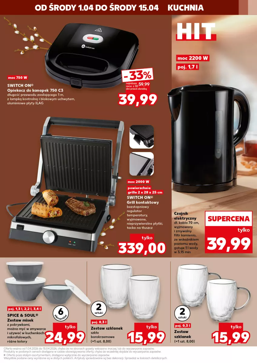 Gazetka promocyjna Kaufland - Kaufland - ważna 01.04 do 15.04.2026 - strona 5 - produkty: Fa, Grill, Grill kontaktowy, Kuchnia, Opiekacz do kanapek, Top