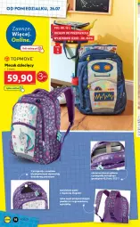 Gazetka promocyjna Lidl - KATALOG SKLEPÓW STACJONARNYCH - Gazetka - ważna od 07.08 do 07.08.2021 - strona 16 - produkty: Top, Plecak, Dzieci