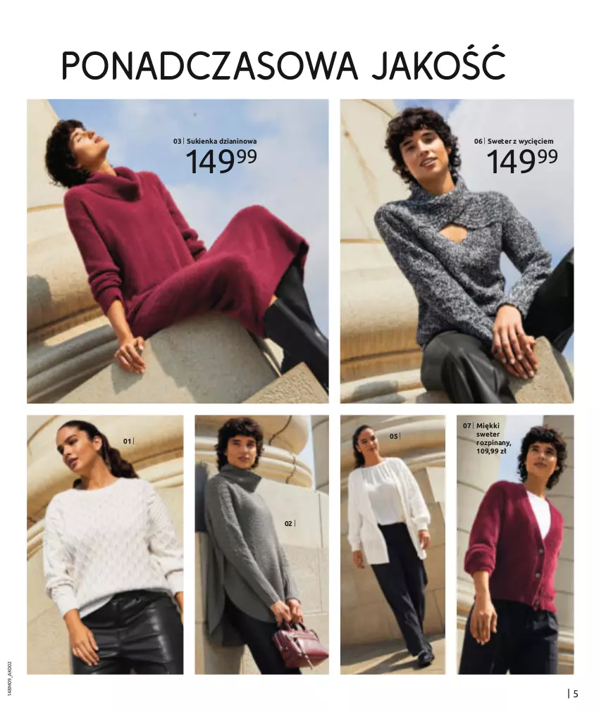 Gazetka promocyjna Bonprix - PONADCZASOWA JAKOŚĆ - ważna 18.09.2023 do 18.03.2024 - strona 7 - produkty: Sukienka, Sweter
