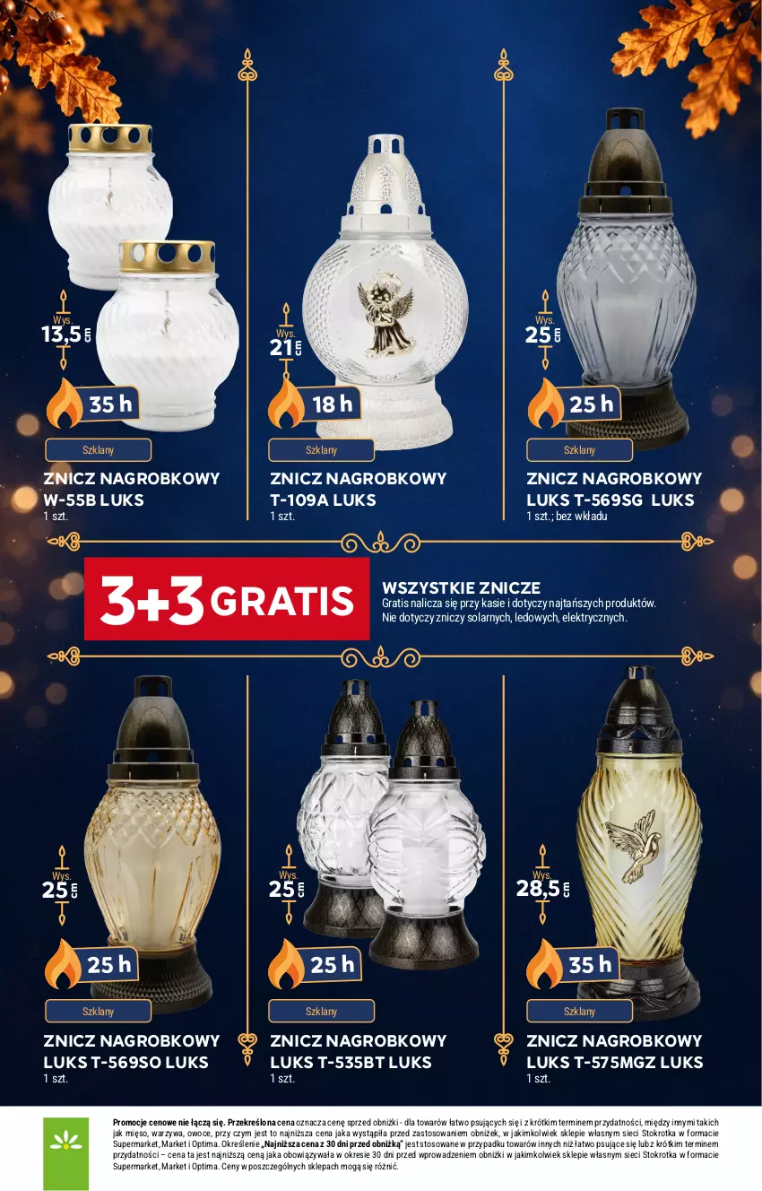 Gazetka promocyjna Stokrotka - Katalog Znicze - ważna 29.10 do 04.11.2026 - strona 4 - produkty: Gra, Mięso, Optima, Owoce, Warzywa, Znicz