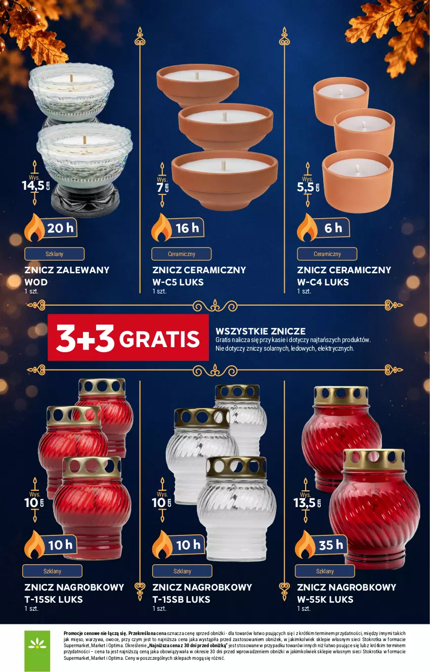 Gazetka promocyjna Stokrotka - Katalog Znicze - ważna 29.10 do 04.11.2026 - strona 6 - produkty: Gra, Mięso, Optima, Owoce, Warzywa, Znicz