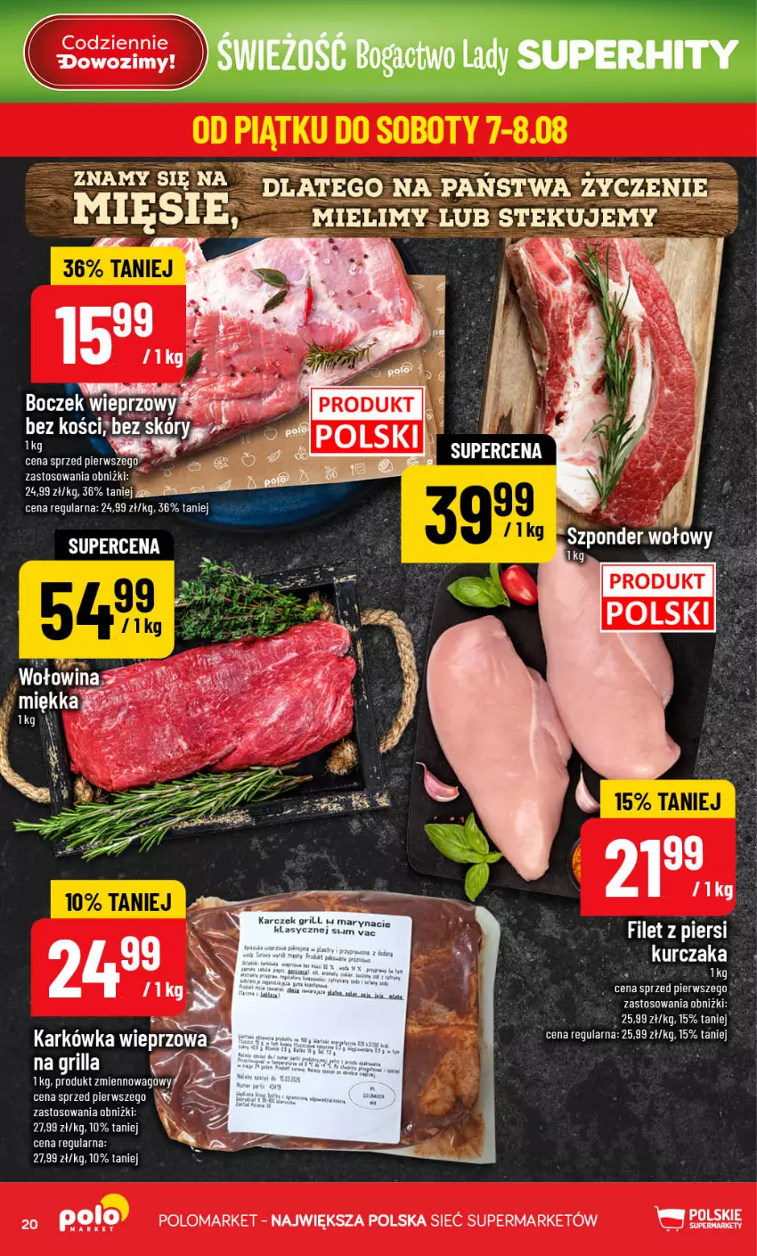 Gazetka promocyjna PoloMarket - Gazetka 32 - ważna 05.08 do 11.08.2026 - strona 20 - produkty: Grill, Kurczak, Stek