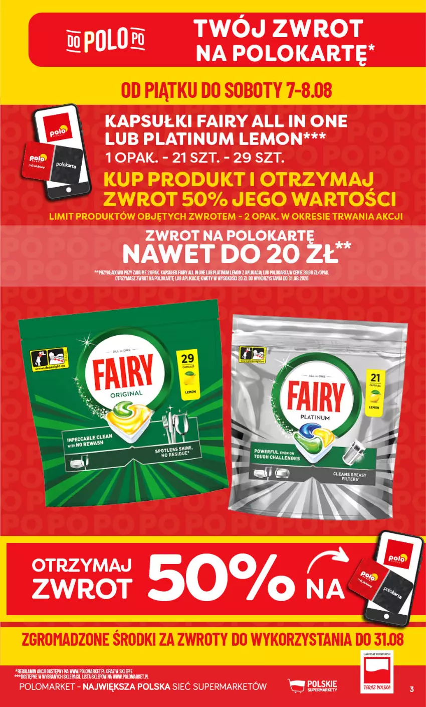 Gazetka promocyjna PoloMarket - Gazetka 32 - ważna 05.08 do 11.08.2026 - strona 3 - produkty: Fa, Fairy