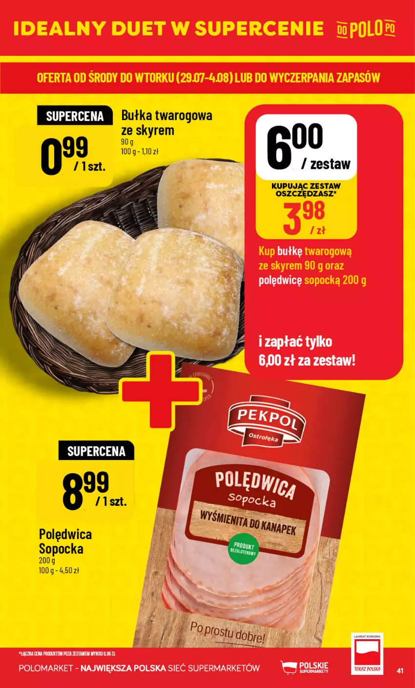 Gazetka promocyjna PoloMarket - Gazetka 32 - ważna 05.08 do 11.08.2026 - strona 41 - produkty: Bułka, Polędwica