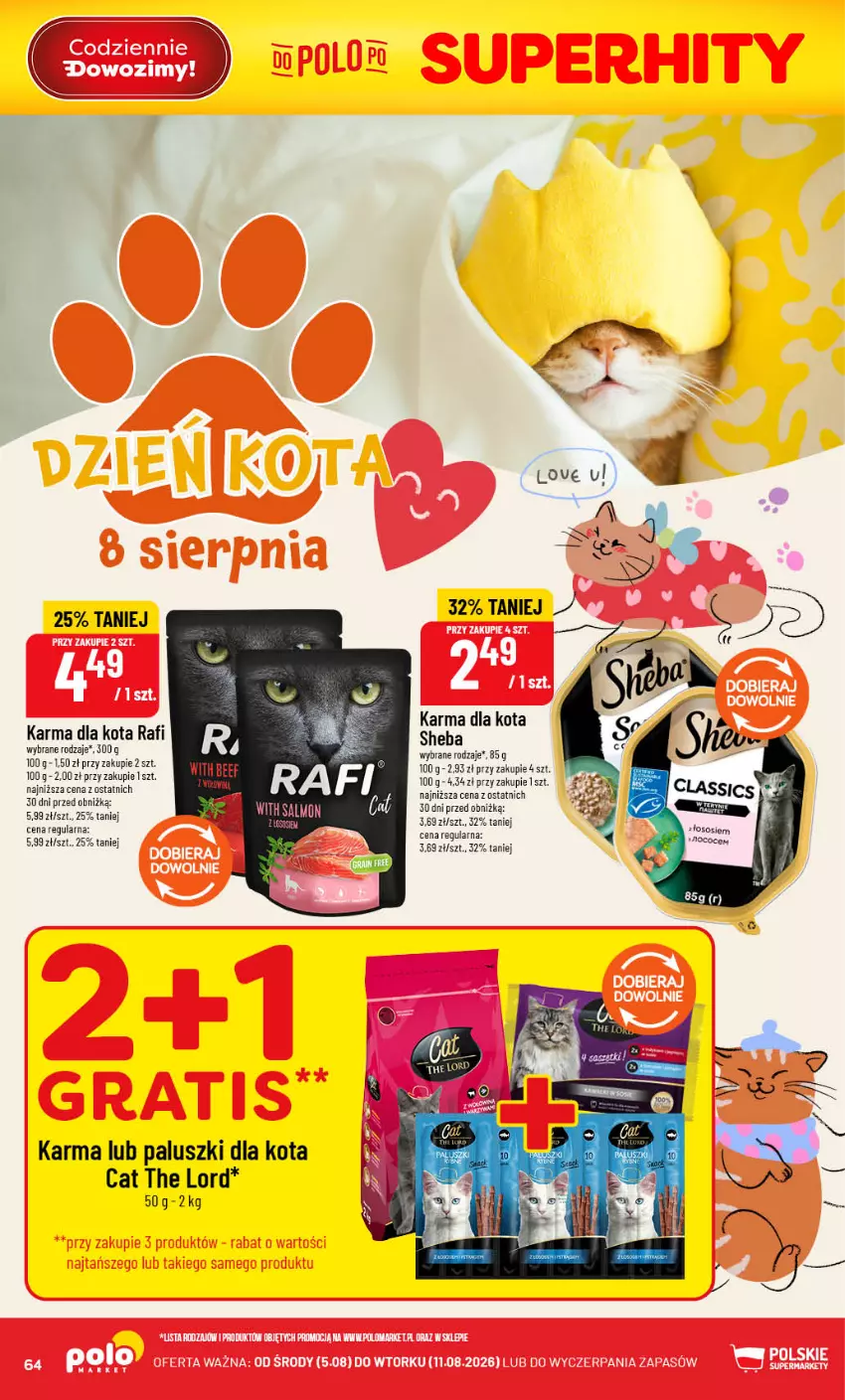 Gazetka promocyjna PoloMarket - Gazetka 32 - ważna 05.08 do 11.08.2026 - strona 64 - produkty: Sheba, Sos