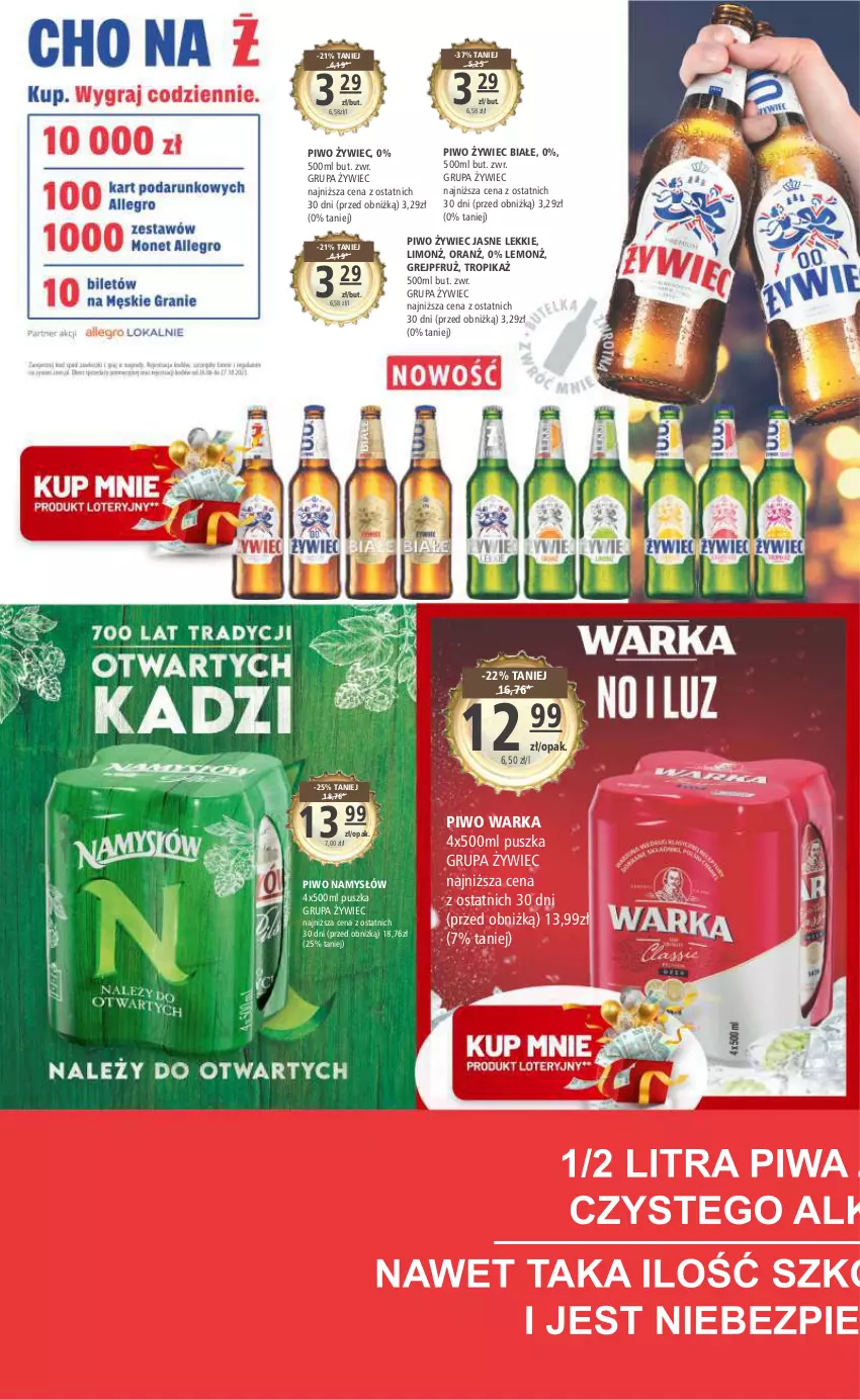 Gazetka promocyjna Arhelan - Gazetka - ważna 06.10 do 15.10.2023 - strona 14 - produkty: Namysłów, Piwo, Warka