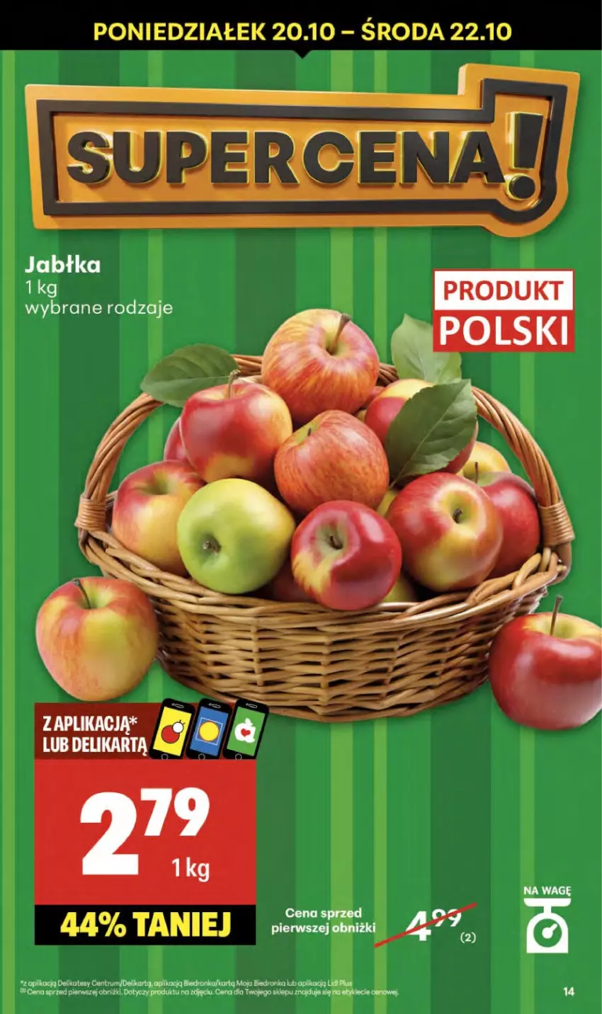 Gazetka promocyjna Delikatesy Centrum - Franczyza DC42 Czwartek - ważna 16.10 do 22.10.2025 - strona 14 - produkty: Jabłka, Rum