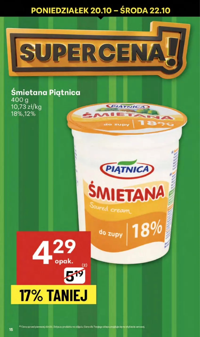Gazetka promocyjna Delikatesy Centrum - Franczyza DC42 Czwartek - ważna 16.10 do 22.10.2025 - strona 15 - produkty: Piątnica