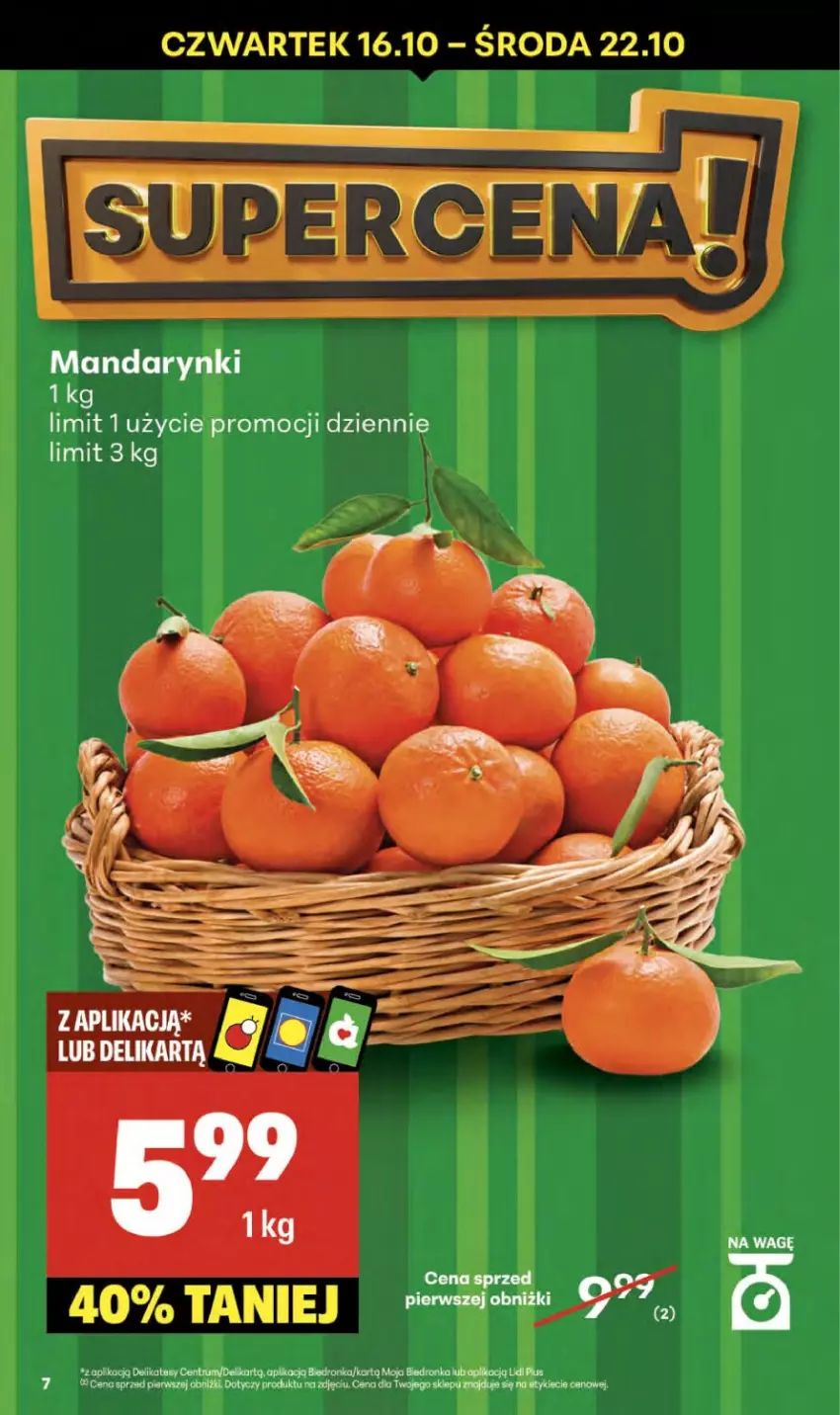 Gazetka promocyjna Delikatesy Centrum - Franczyza DC42 Czwartek - ważna 16.10 do 22.10.2025 - strona 7 - produkty: LG, Mandarynki, Rum